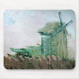 Van Gogh Windmill Painting Muismat