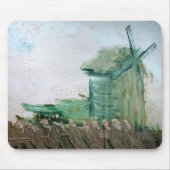 Van Gogh-windmolen Schilderij Muismat (Voorkant)