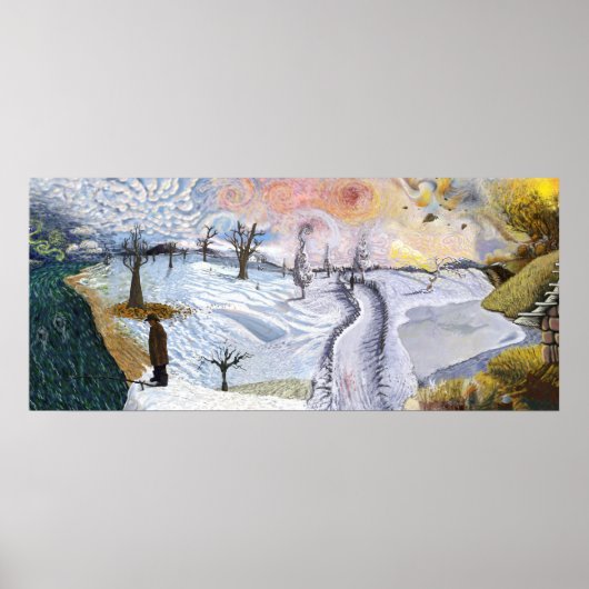 Van Gogh: Winter Landscape Poster (Voorkant)