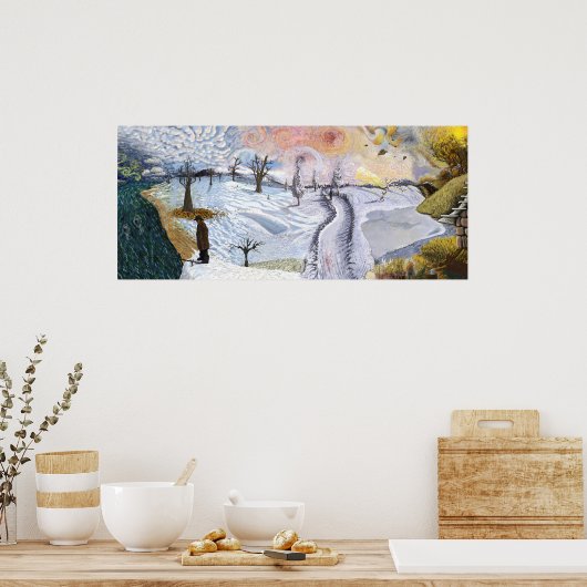 Van Gogh: Winter Landscape Poster (Keuken)
