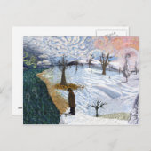 Van Gogh: Winterlandschap Briefkaart (Voorkant / Achterkant)