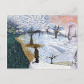 Van Gogh: Winterlandschap Briefkaart (Voorkant)