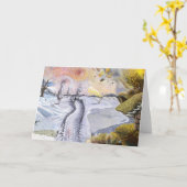 Van Gogh: Winterlandschap Kaart (Gele Bloem)