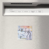 Van Gogh: Winterlandschap Magneet (Insitu (Vaatwasser))
