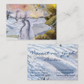 Van Gogh: Winterlandschap Visitekaartje (Voorkant / Achterkant)