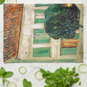 Van Gogh Wit huisnacht Theedoek (Gevouwen)