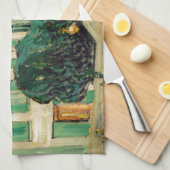 Van Gogh Wit huisnacht Theedoek (Quarter Fold)