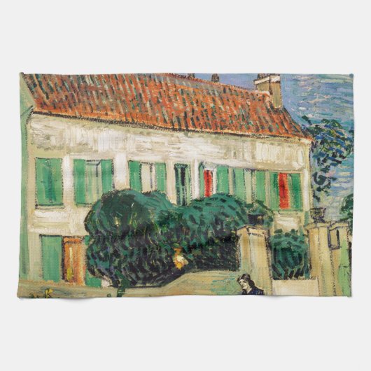 Van Gogh Wit huisnacht Theedoek (Horizontaal)