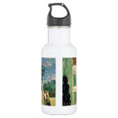 Van Gogh Wit huisnacht Waterfles (Achterkant)