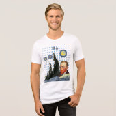  Van Gogh with every star I see, I remember that  Tri-Blend Shirt (Voorkant volledig)