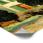 Van Gogh - Witte Huis bij de Nacht Poster (Hoek)