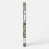 Van Gogh Witte Rozen Bloemen met Naam iPhone Hoesje (Linkerkant)