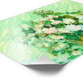 Van Gogh Witte Rozen Foto Afdruk (Hoek)