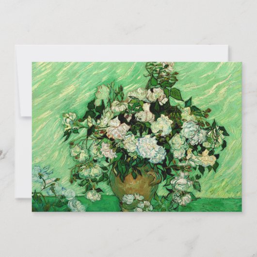 Van Gogh - Witte rozen Kaart (Voorkant)