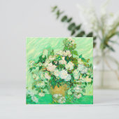 Van Gogh Witte Rozen Kaart (Staand voorkant)