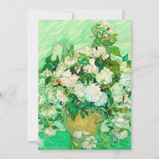 Van Gogh Witte Rozen Kaart (Voorkant)