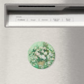 Van Gogh Witte Rozen - Vintage Mint Bloemschilderk Magneet (Insitu (Vaatwasser))