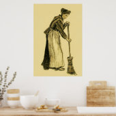 Van Gogh Woman met een Broom Fine Art Poster (Keuken)