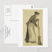 Van Gogh Woman met een kamer Briefkaart (Voorkant / Achterkant)