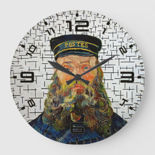 Van Gogh x Mondrian Kunstfusie Wandklok