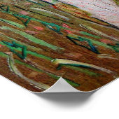 Van Gogh, Young Girl Standing; Background of Wheat Poster (Hoek)