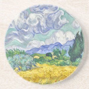 Van gogh zandsteen onderzetter