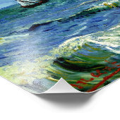 Van Gogh - Zeegezicht, beroemd schilderij Foto Afdruk (Hoek)