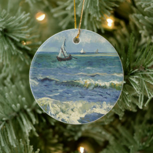 Van Gogh Zeegezicht bij Saintes Maries de la Mer Keramisch Ornament
