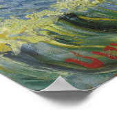 Van Gogh Zeegezicht bij Saintes Maries de la Mer Poster (Hoek)