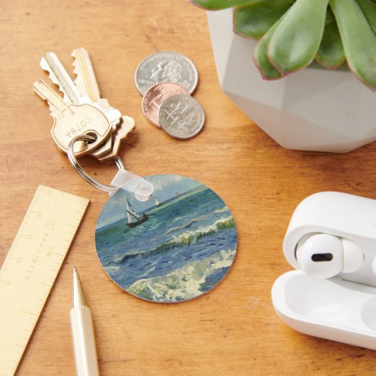 Van Gogh Zeegezicht bij Saintes Maries de la Mer Sleutelhanger (Bureau)