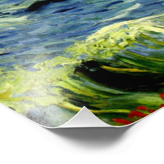 Van Gogh - Zeegezicht, Fotoprint Foto Afdruk (Hoek)