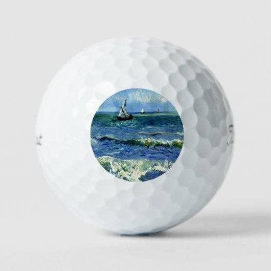 Van Gogh - Zeegezicht Golfballen (Voorkant)