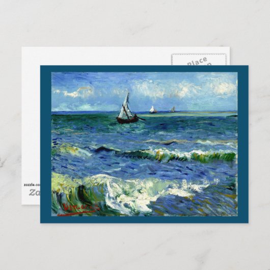 Van Gogh - Zeegezicht (ingelijst) Postkaart (Voorkant / Achterkant)
