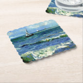 Van Gogh - Zeegezicht Kartonnen Onderzetters (Gebogen)