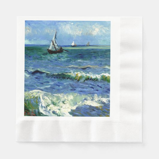 Van Gogh - Zeegezicht Servet (Voorkant)