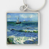 Van Gogh - Zeegezicht Sleutelhanger (Voorkant)