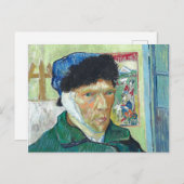 Van Gogh zelf-portret gebandatuurde verf van oorku Briefkaart (Voorkant / Achterkant)