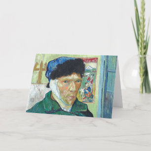 Van Gogh zelf-portret gebandatuurde verf van oorku Kaart