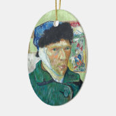 Van Gogh zelf-portret gebandatuurde verf van oorku Keramisch Ornament (Links)