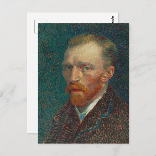 Van Gogh Zelfportret 1887 Briefkaart (Voorkant / Achterkant)