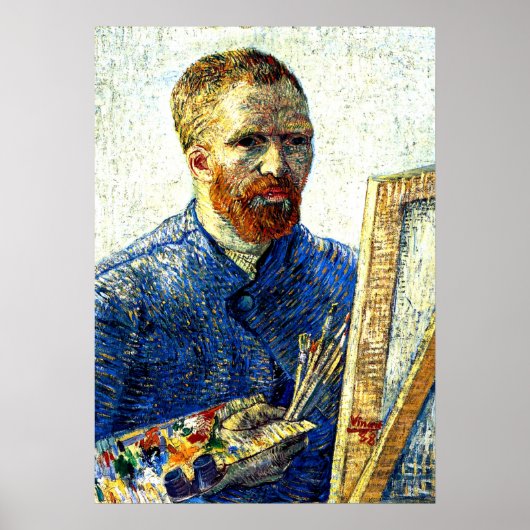 Van Gogh - Zelfportret als schilder Poster (Voorkant)