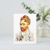 Van Gogh Zelfportret - Haar Do Briefkaart (Staand voorkant)