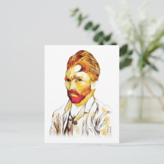 Van Gogh Zelfportret - Haar Do Briefkaart (Staand voorkant)