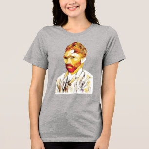 Van Gogh Zelfportret - Haar Do Tri-Blend Shirt