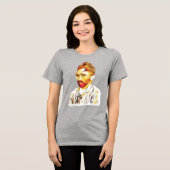 Van Gogh Zelfportret - Haar Do Tri-Blend Shirt (Voorkant volledig)