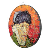 Van Gogh - Zelfportret met gebandateerde oorspijn Dartbord (Voorkant Rechts)