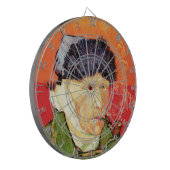 Van Gogh - Zelfportret met gebandateerde oorspijn Dartbord (Voorkant Links)