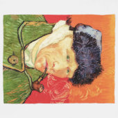 Van Gogh - Zelfportret met gebandateerde oorspijn Fleece Deken (Voorkant (Horizontaal))