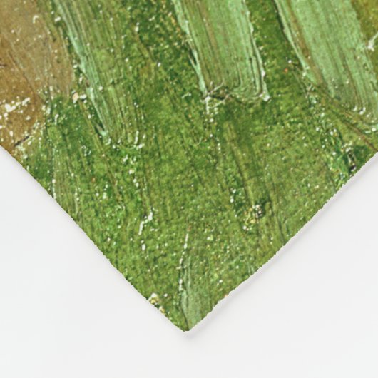 Van Gogh - Zelfportret met gebandateerde oorspijn Fleece Deken (Hoek)