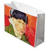Van Gogh - Zelfportret met gebandateerde oorspijn Groot Cadeauzakje (Achterkant Gekanteld)